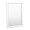 Keswick White 500 x 700mm Traditional Wall Hung Framed Mirror Large Image