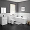 Keswick White 500mm Traditional Toilet Unit with Concealed Cistern  Standard Large Image