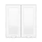 Keswick White 600mm Traditional Wall Hung 2 Door Mirror Cabinet  Feature Large Image