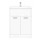 Keswick White 620mm Traditional Floorstanding Vanity Unit  Standard Large Image