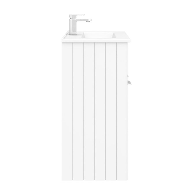 Keswick White 620mm Traditional Floorstanding Vanity Unit  In Bathroom Large Image