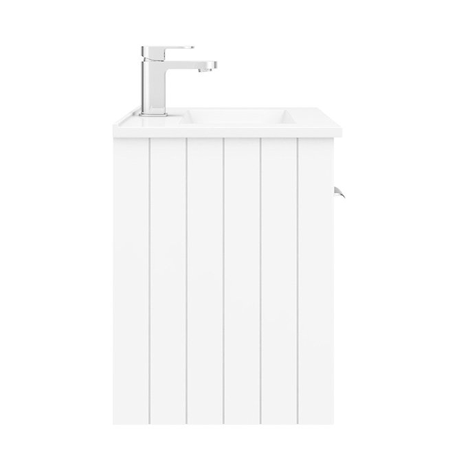 Keswick White 620mm Traditional Wall Hung 2 Door Vanity Unit  In Bathroom Large Image