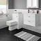 Keswick White 620mm Traditional Wall Hung 2 Drawer Vanity Unit  Feature Large Image