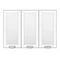 Keswick White 900mm Traditional Wall Hung 3 Door Mirror Cabinet  Feature Large Image