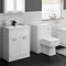 Keswick White Sink Vanity Unit + Toilet Package Large Image