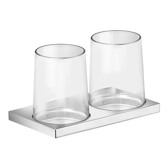 Keuco Edition 11 Double Tumbler & Holder - Chrome  Profile Large Image