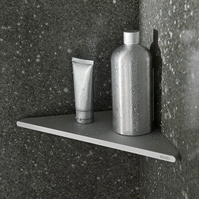 Keuco Edition 400 Corner Shower Shelf - Chrome Large Image