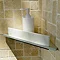 Keuco Edition 400 Corner Shower Shelf with Integrated Squeegee - Chrome Large Image