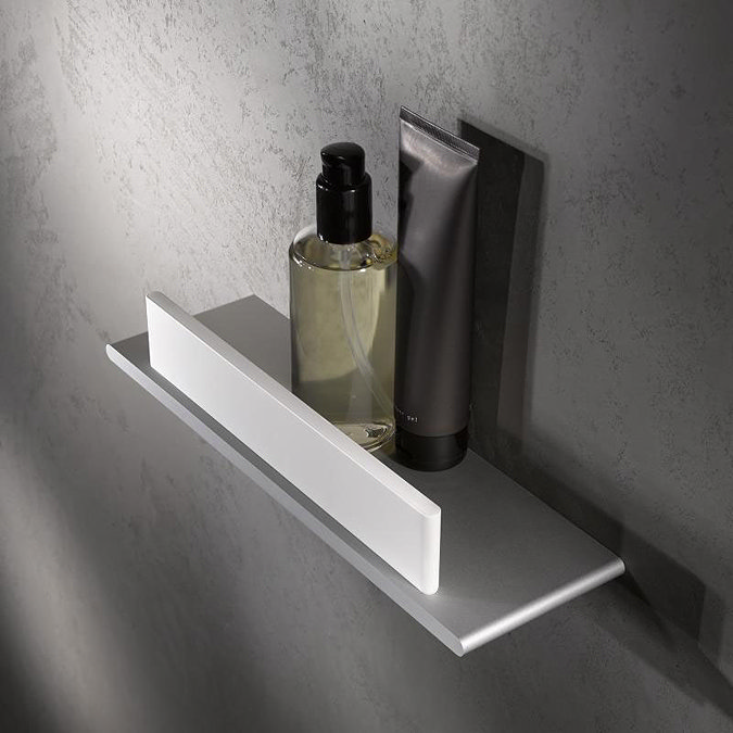 Keuco Edition 400 Shower Shelf with Integrated Squeegee - Chrome Large Image