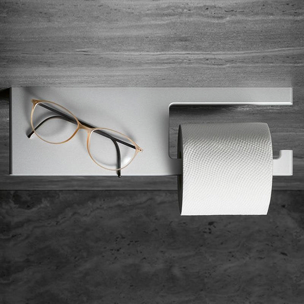 Keuco Edition 400 Toilet Roll Holder with Shelf