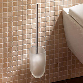 Keuco Elegance Wall Mounted Toilet Brush & Holder - Chrome Medium Image