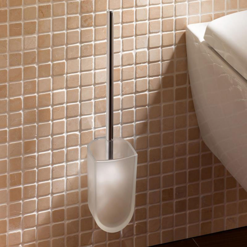 Keuco Elegance Wall Mounted Toilet Brush & Holder - Chrome Large Image