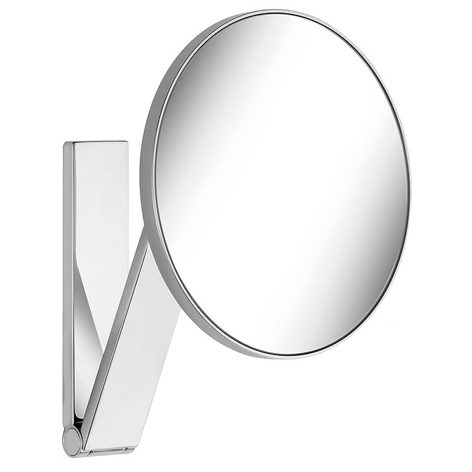 Keuco iLook Move Round Non-Illuminated Cosmetic Mirror - Chrome  In Bathroom Large Image