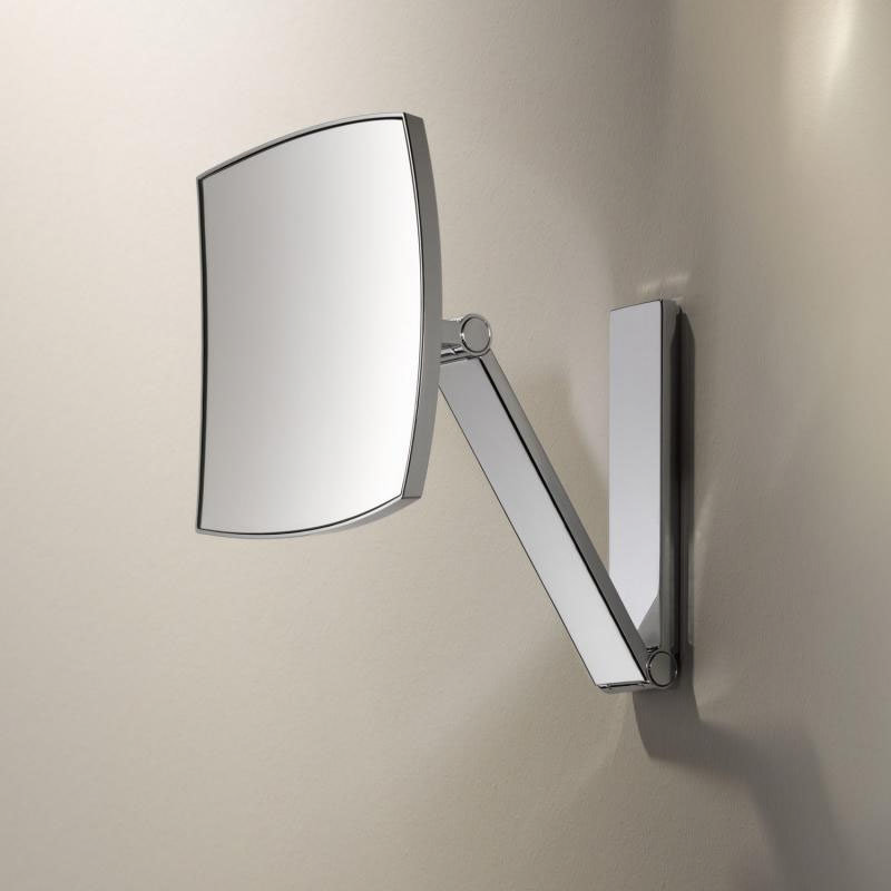 Keuco iLook Move Square Non-Illuminated Cosmetic Mirror - Chrome  Profile Large Image