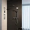 Keuco Ixmo Round Thermostatic Shower System with Head + Slide Rail Kit - Chrome Large Image