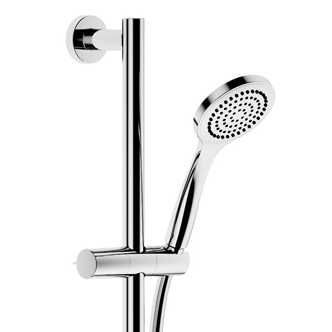 Keuco Ixmo Solo Round Shower Slider Rail Kit - Chrome  Profile Large Image