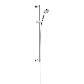 Keuco Ixmo Solo Round Shower Slider Rail Kit - Chrome Large Image