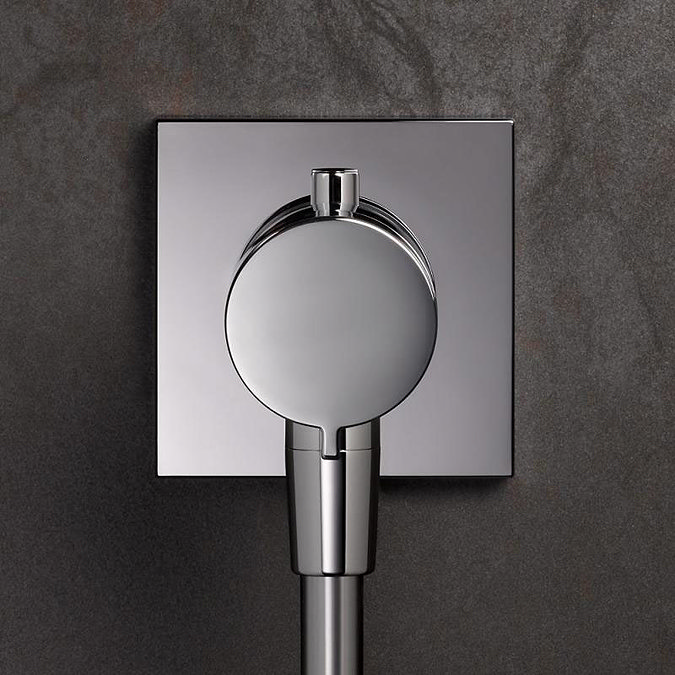 Keuco Ixmo Solo Square Thermostatic Shower Mixer Valve - Chrome  Profile Large Image