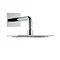 Keuco Ixmo Square Thermostatic Shower System with Head + Handset - Chrome  Profile Large Image