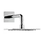 Keuco Ixmo Square Thermostatic Shower System with Head + Slide Rail Kit - Chrome  Profile Large Imag