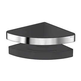 Keuco Moll Corner Shower Basket - Chrome/Anthracite Large Image