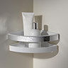 Keuco Moll Corner Shower Basket - Chrome/White Large Image