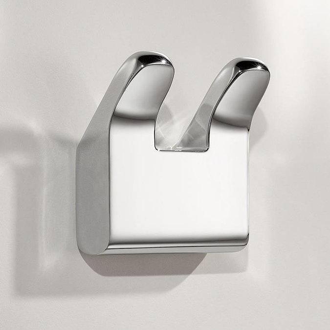 Keuco Moll Double Towel Hook - Chrome Large Image