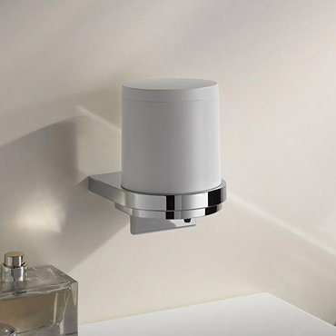 Keuco Moll Soap Dispenser - Chrome/White  Profile Large Image