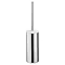 Keuco Moll Toilet Brush & Holder - Chrome/White Profile Large Image