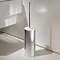 Keuco Moll Toilet Brush & Holder - Chrome/White Large Image