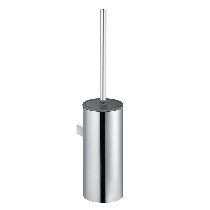 Keuco Moll Wall Mounted Toilet Brush & Holder - Chrome/Anthracite Large Image