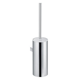 Keuco Moll Wall Mounted Toilet Brush & Holder - Chrome/White Large Image