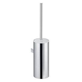 Keuco Moll Wall Mounted Toilet Brush & Holder - Chrome/White Large Image