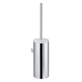 Keuco Moll Wall Mounted Toilet Brush & Holder - Chrome/White Large Image