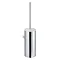 Keuco Moll Wall Mounted Toilet Brush & Holder - Chrome/White Large Image