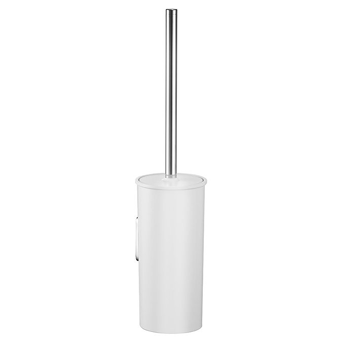 Keuco Moll Wall Mounted Toilet Brush & Holder - White  Profile Large Image