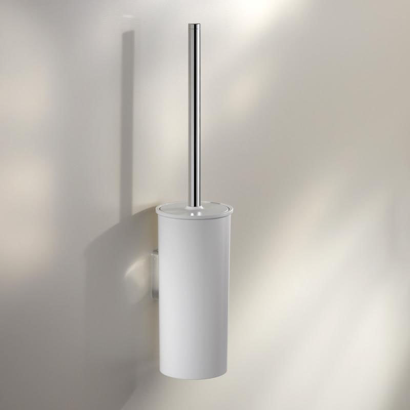 Keuco Moll Wall Mounted Toilet Brush & Holder - White Large Image