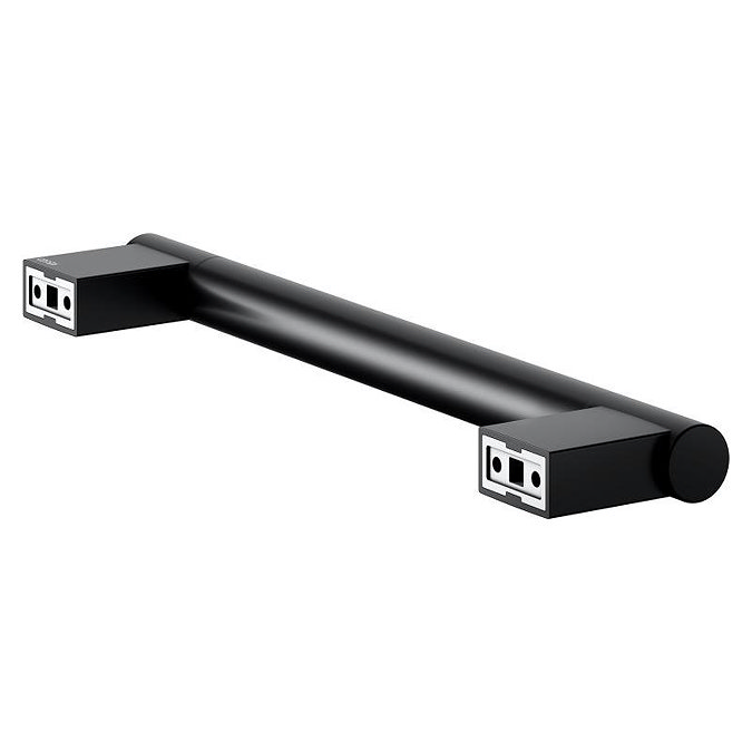 Keuco Plan 300mm Grab Rail - Black In Bathroom Large Image