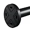Keuco Plan Fixed Single Towel Rail - Black Standard Large Image