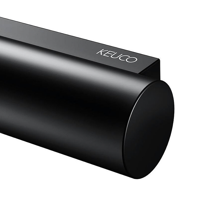 Keuco Plan Toilet Roll Holder - Black  In Bathroom Large Image