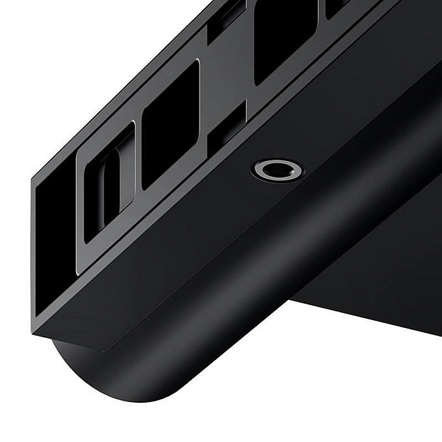 Keuco Plan Toilet Roll Holder with Shelf Black