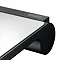 Keuco Plan Toilet Roll Holder with Shelf - Black In Bathroom Large Image
