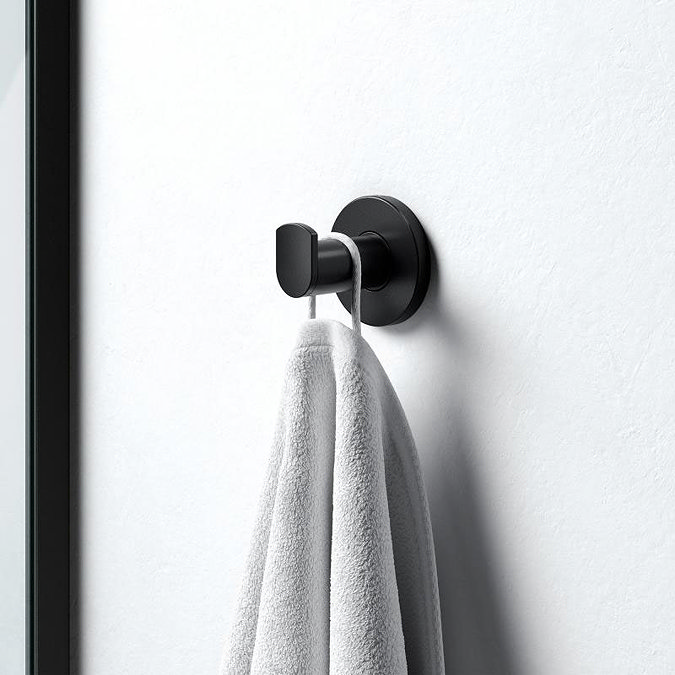 Keuco Plan Towel Hook - Black Large Image