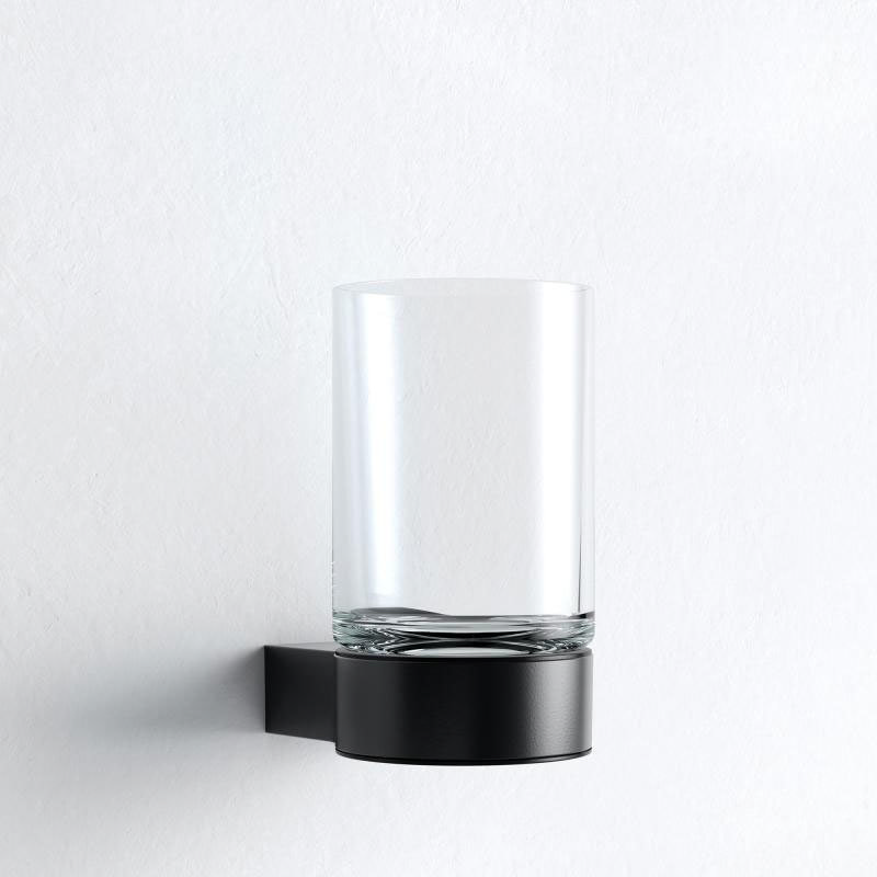 Keuco Plan Tumbler & Holder - Black  Profile Large Image