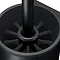 Keuco Plan Wall Mounted Toilet Brush & Holder - Black  In Bathroom Large Image