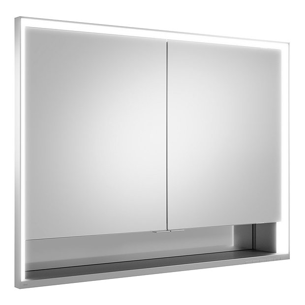 Keuco Royal Lumos 1000mm Semi-Recessed LED Illuminated Mirror Cabinet Large Image
