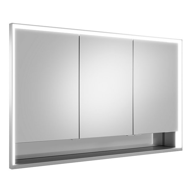 Keuco Royal Lumos 1200mm Semi-Recessed LED Illuminated Mirror Cabinet  additional Large Image