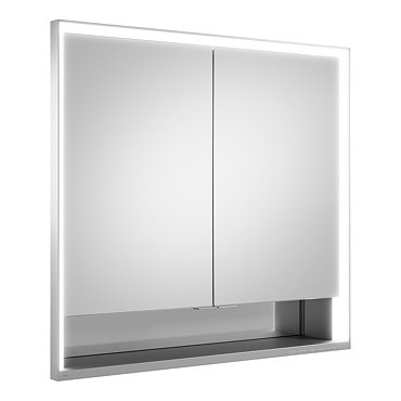 Keuco Royal Lumos 800mm Semi-Recessed LED Illuminated Mirror Cabinet  Profile Large Image