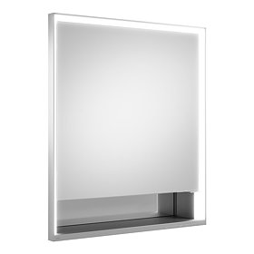 Keuco Royal Lumos Semi-Recessed LED Illuminated Mirror Cabinet - Left Hinged Large Image