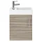 Milan W400 x D222mm Driftwood Effect Compact Wall Hung Basin Unit  Feature Large Image